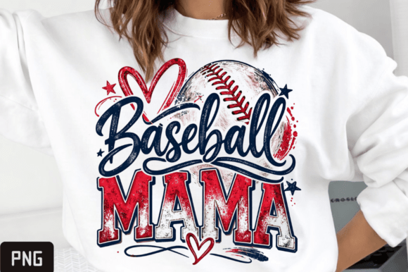 Retro Baseball Mama Heart PNG: Your Next Favorite Design Asset